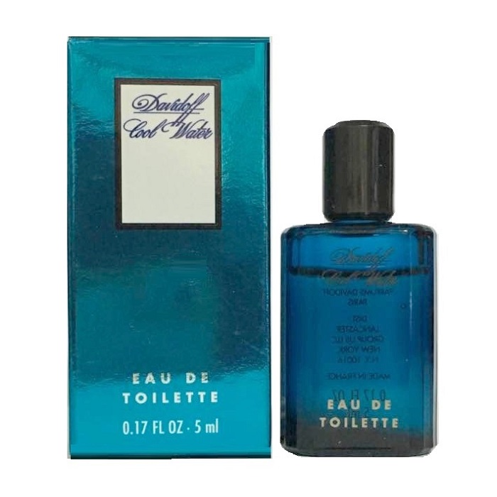 Cool Water Mini Cologne by Davidoff 0.17oz / 5ml Eau De Toilette for Men Cool Water Mini Cologne by Davidoff 0.17oz / 5ml Eau De Toilette for Men